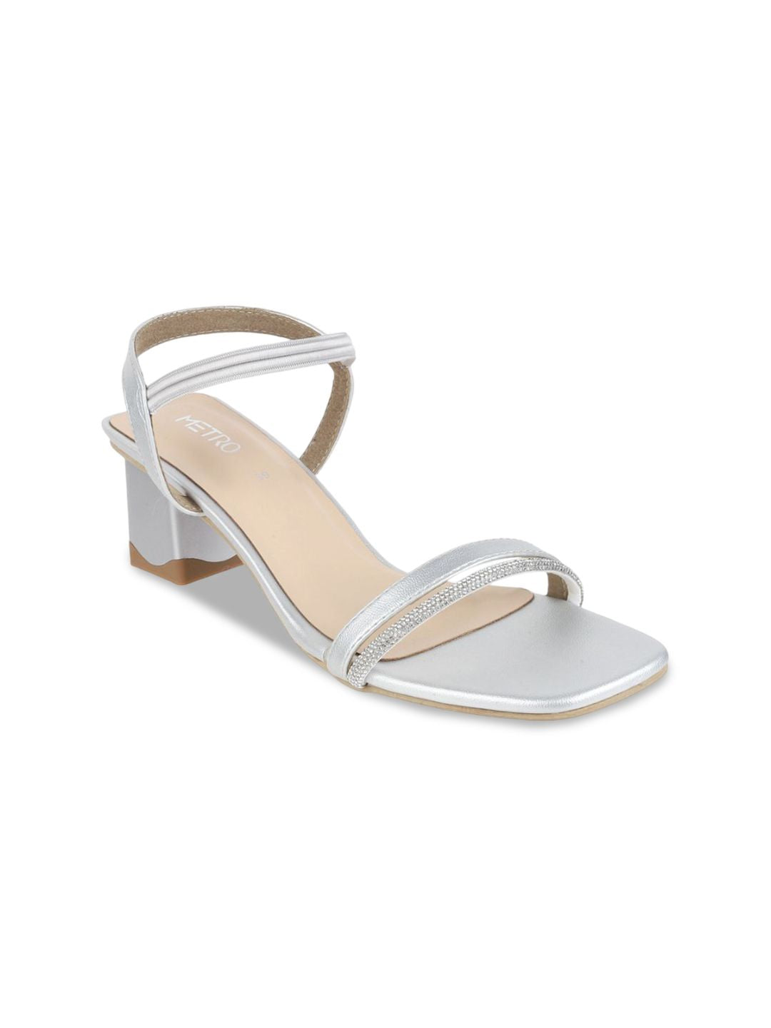 Metro Women Embellished Kitten Mules