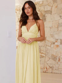 all about you Chiffon Fit & Flare Maxi Dress