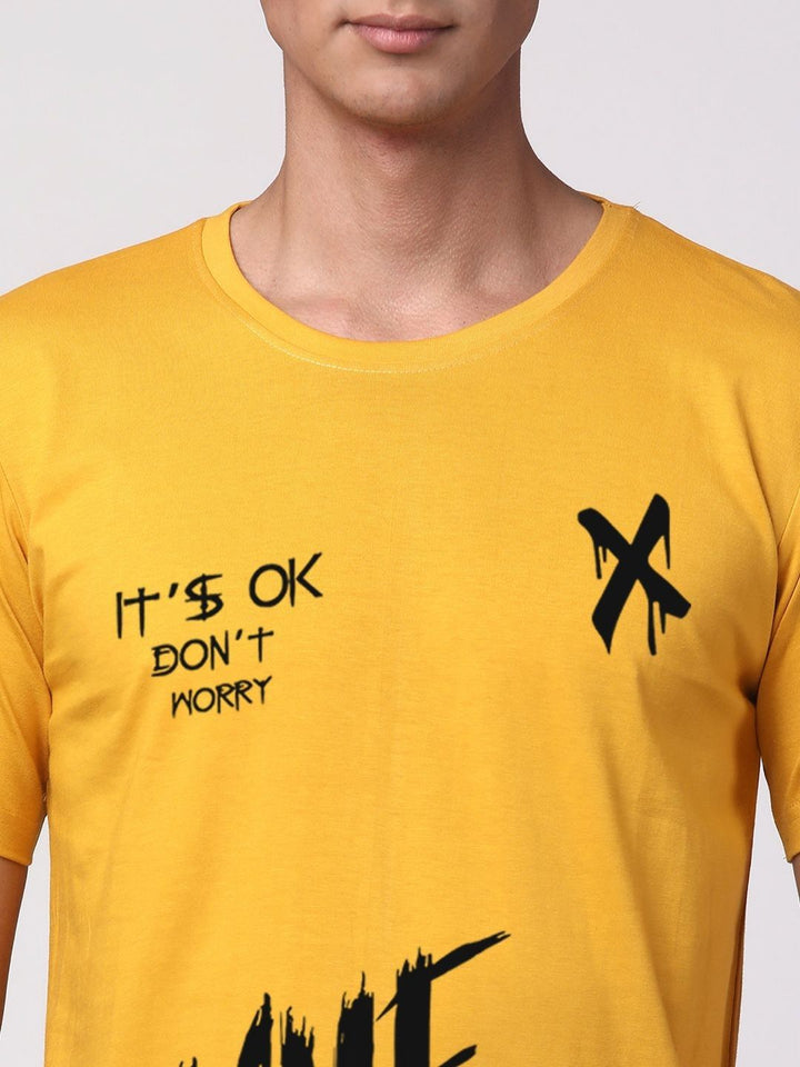 ADRO Men Graphic Printed Round Neck Cotton T-shirt