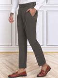 KLOTTHE Men's Brown Slim Fit Gurkha Pants