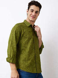 SPYKAR Men Spread Collar Floral Printed Cotton Casual Shirt