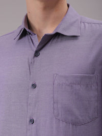 The Indian Garage Co. X Luxe Men Cutaway Collar Solid Slim Fit Formal Shirt