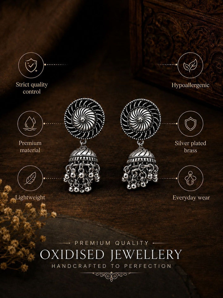 PANASH Circular Jhumkas Earrings