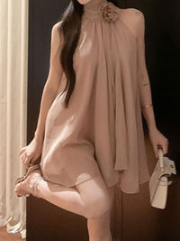 all about you Halter Neck A-Line Mini Dress