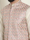 SOJANYA LUXE Jaket Nehru Kolar Mandarin Sulam Lelaki