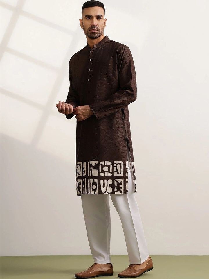 Anouk Men Ethnic Motifs Regular Kurta with Pyjamas
