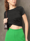 DressBerry Bold & Lovely Twisted Crop Top