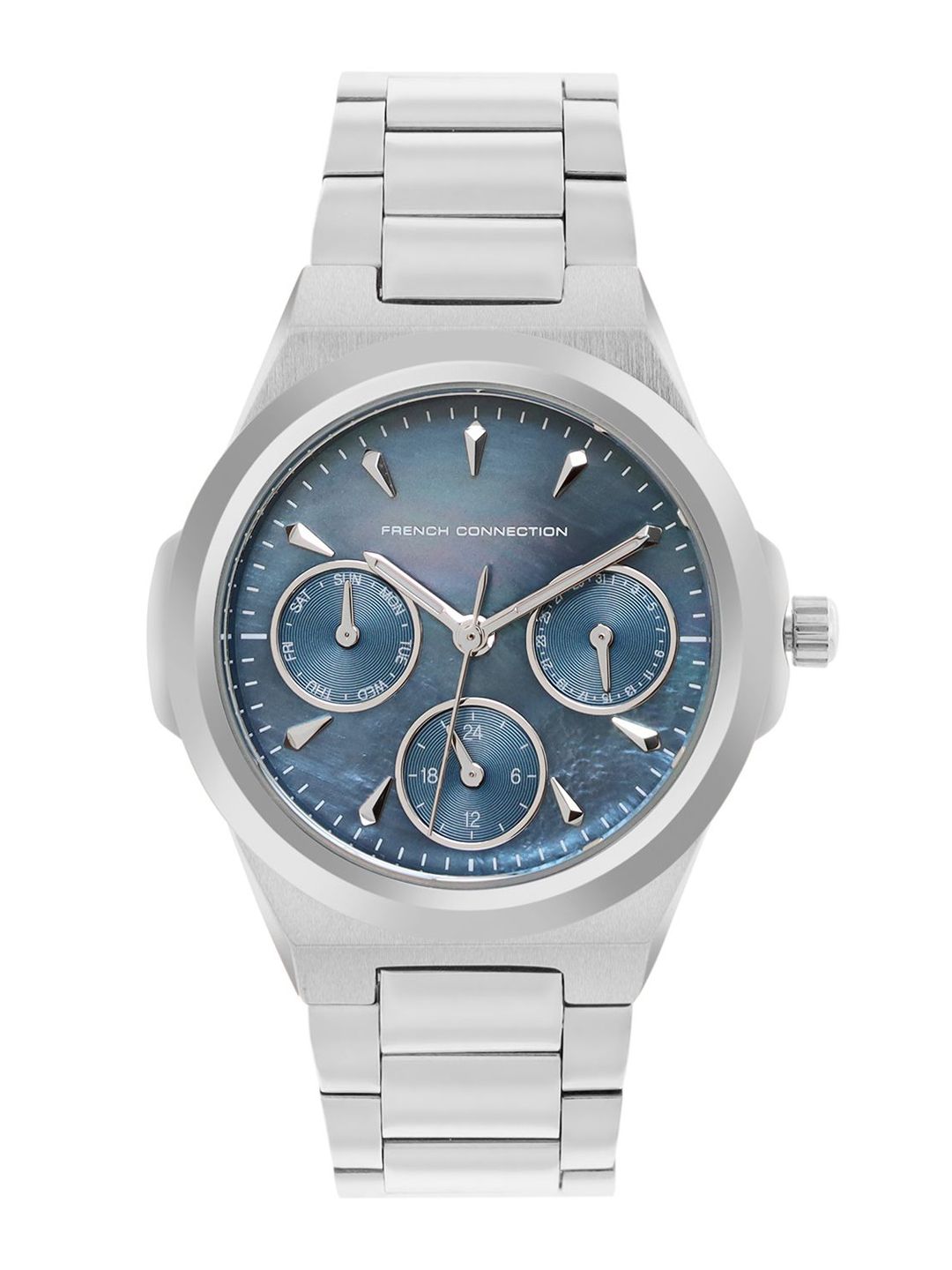 French Connection Women Dial & Stainless Steel Analogue Chronograph Watch FCH5SM-U