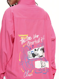 Tokyo Talkies Disney Women Mickey Mouse Printed Oversized Shirt