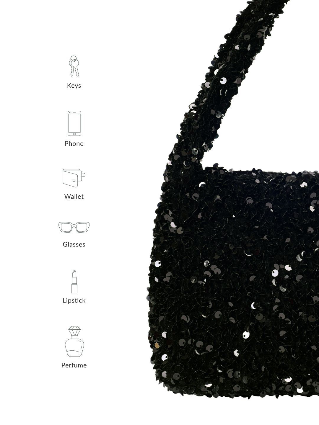 Lino Perros Embellished Structured Party Shoulder Bag