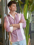 Campus Sutra Men Classic Fit Spread Collar Textured Casual Shirt