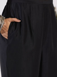 Indo Era Floral Embroidered Yoke Design Round Neck Regular Kurta With Trouser & Dupatta