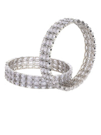 Set Anouk 2 Gelang Bertampal Berlian Amerika Bersalut Rhodium