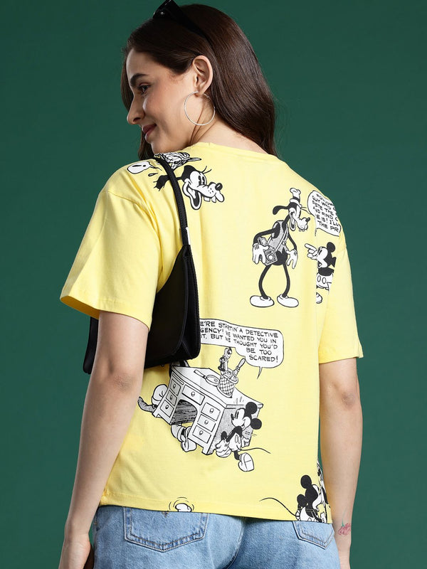 DressBerry Women Printed Pure Cotton T-shirt