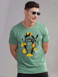 ADRO Men Printed Applique T-shirt