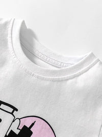 YK Boys Printed Round Neck Short Sleeves T-Shirt & Shorts