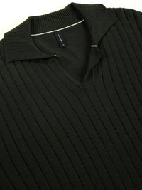 Thomas Scott Men Bio Finish Self Design Polo Collar Cotton T-shirt