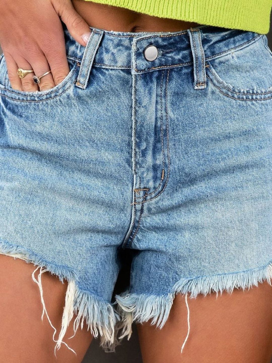 DressBerry Women Regular Fit Denim Shorts