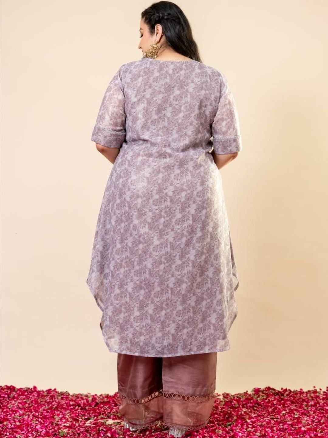 Set Co-Ords Kaftan & Seluar Bercetak Mamicha