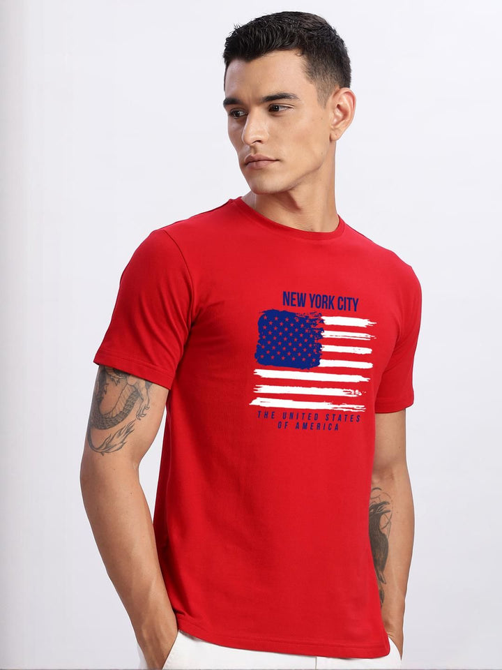 ADRO Men Red Tshirts