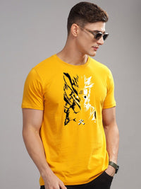 ADRO Men Sports Printed Applique T-shirt