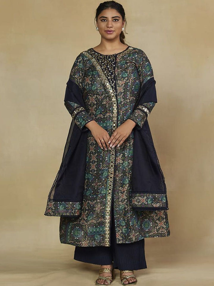 Mamicha Printed Round Neck Kurta Set