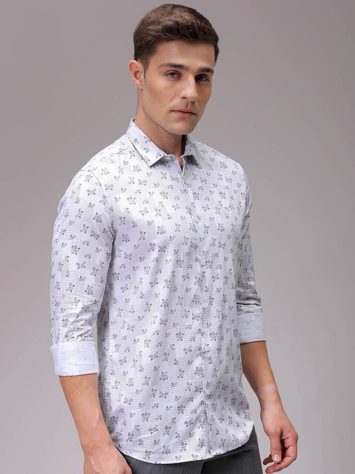 The Indian Garage Co Men Slim Fit Opaque Printed Casual Shirt