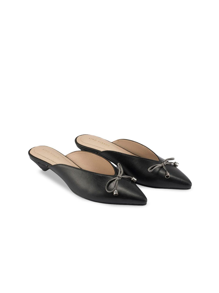 Lino Perros Women Kitten Mules with Bows