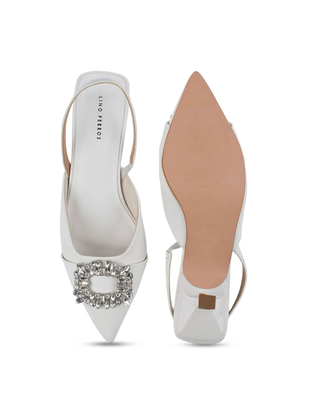 Lino Perros Women Embellished Kitten Pumps