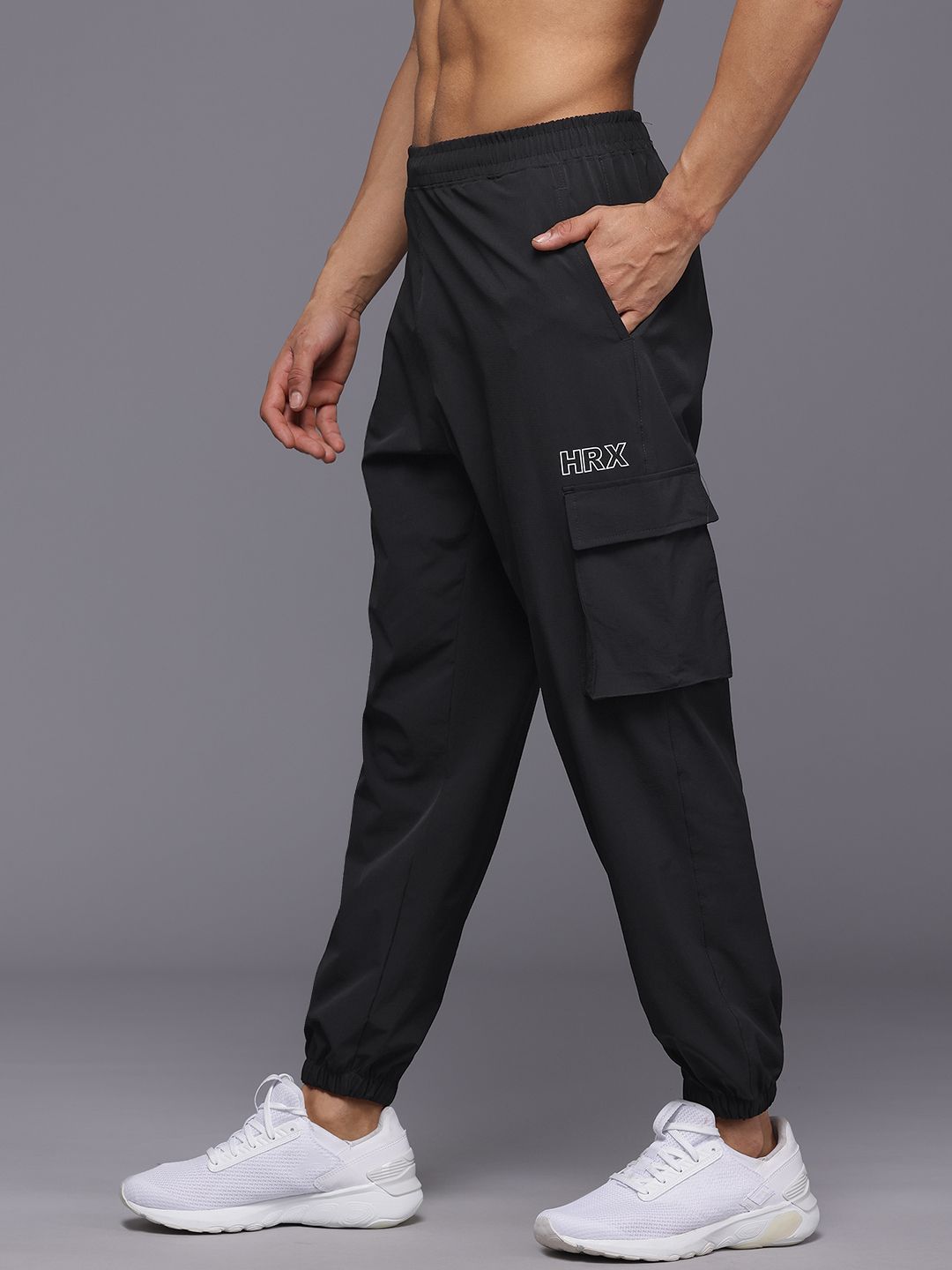HRX by Hrithik Roshan Men Rapid-Dry Cargo Style Training Joggers
