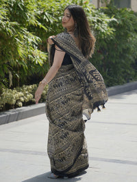 Kalini Women Art Silk Kalamkari Print Saree
