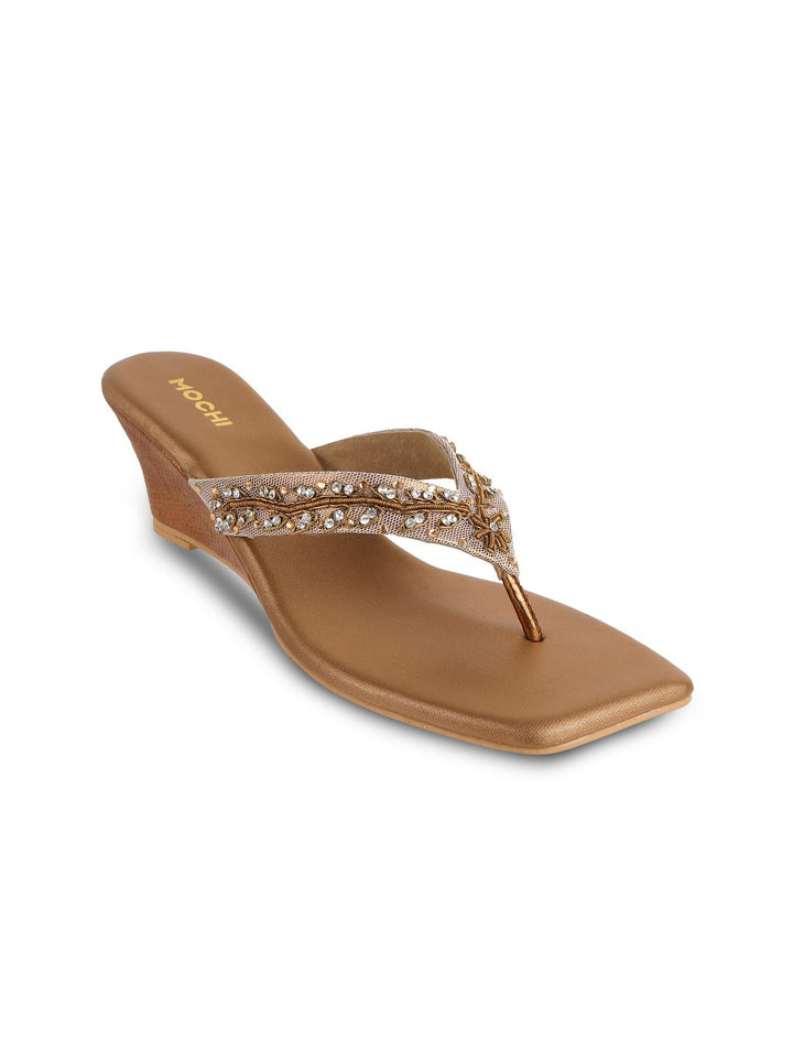 Mochi Embellished Wedge Sandals