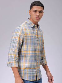 The Indian Garage Co Men Slim Fit Multi Stripes Opaque Striped Casual Shirt