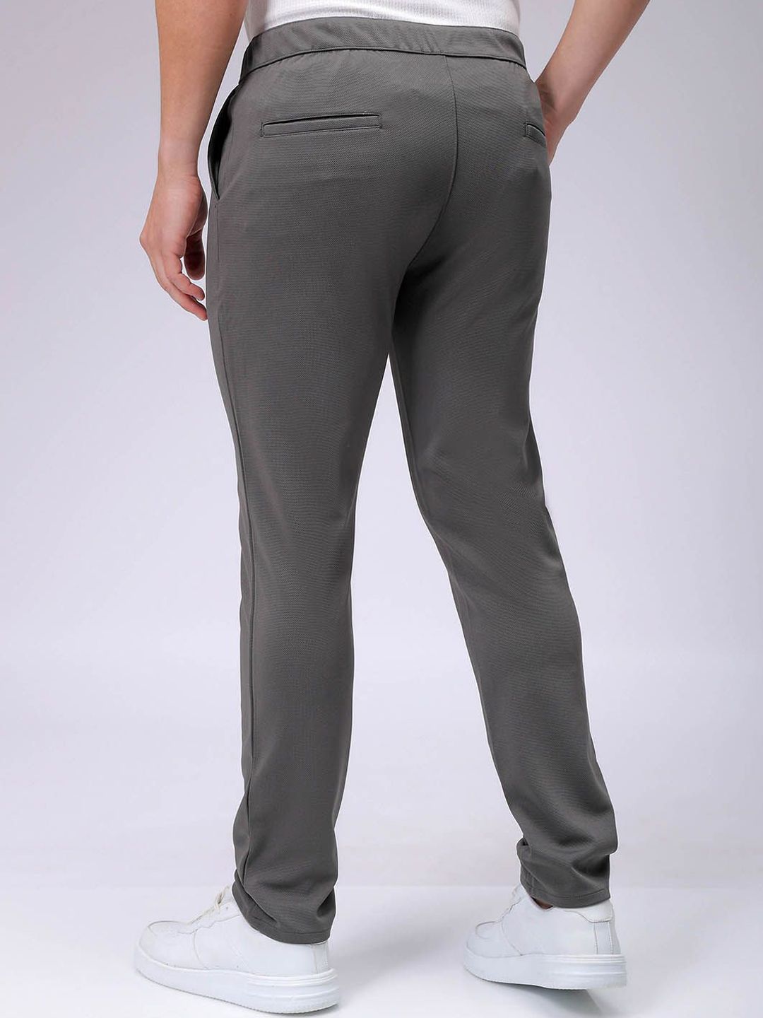 The Indian Garage Co. X Luxe Men Textured Slim Fit Trousers