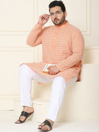 SOJANYA PLUS Floral Embroidered Thread Work Pure Cotton Straight Kurta with Pyjamas