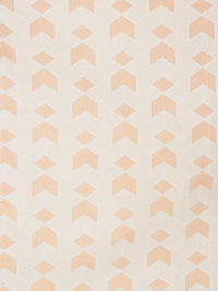 Myntra Elegant Homes Orange Geometric 300 TC Single Bedsheet with 1 Pillow Covers