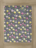 Myntra Elegant Grey Floral 300 TC Single 7D Bedsheet with 1 Pillow Cover