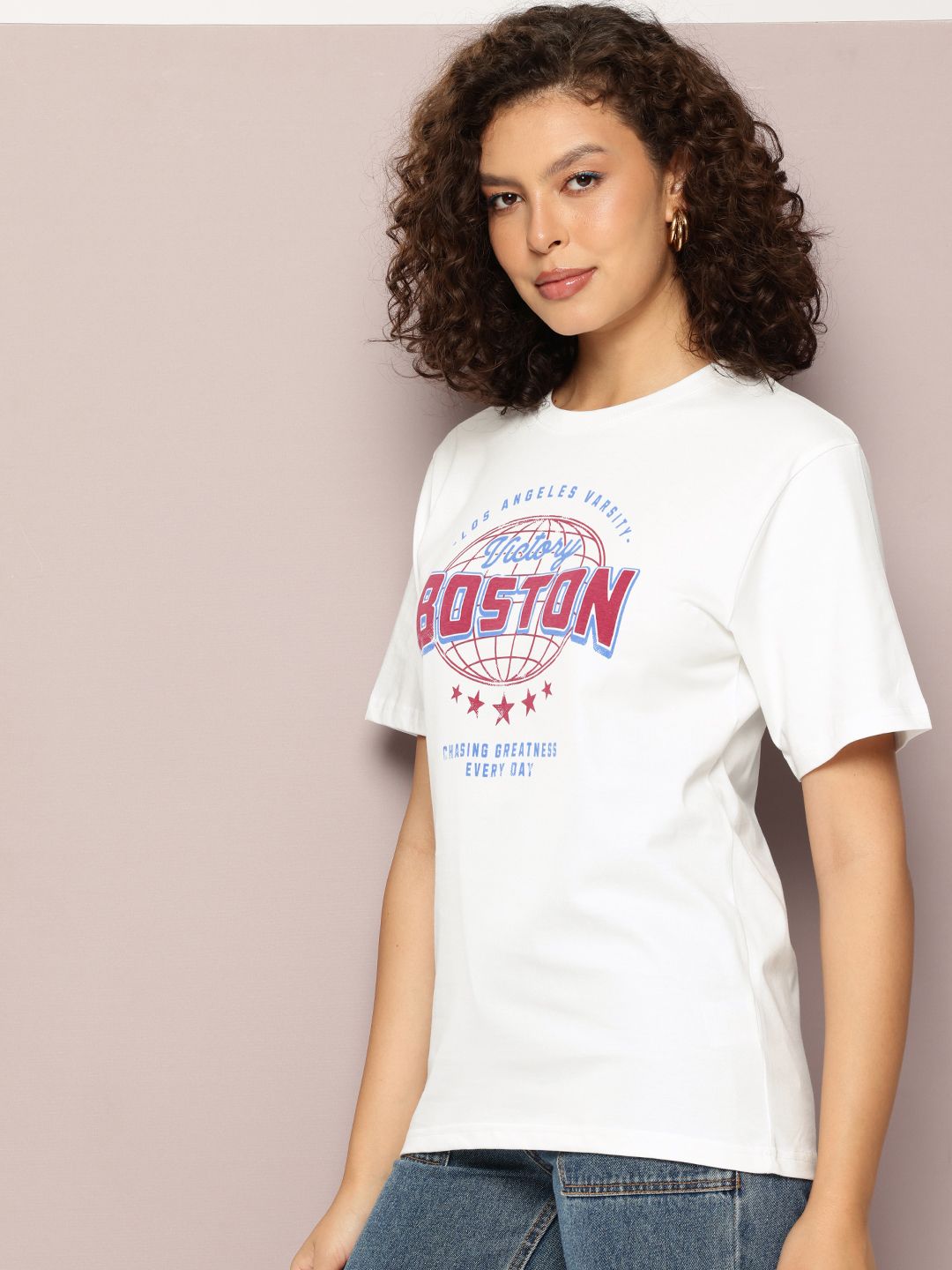 Typography Dillinger dicetak T-Shirt Kasual Kastam Tulen