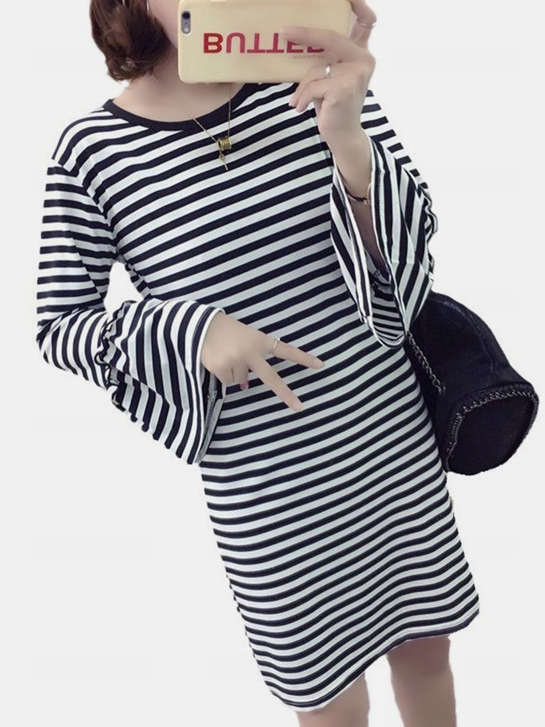 Dressberry berjalur pakaian A-line