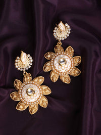 Anting-anting Jatuh Kontemporari Anouk Saduran Emas