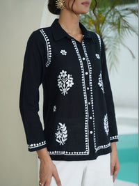 House of Chikankari Women Straight Floral Printed Casual Shirt