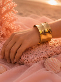 VOGUE PANASH Gelang Cuff Bersalut Emas