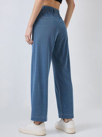 SPYKAR  Women' Straight Fit High Rise Regular Trousers