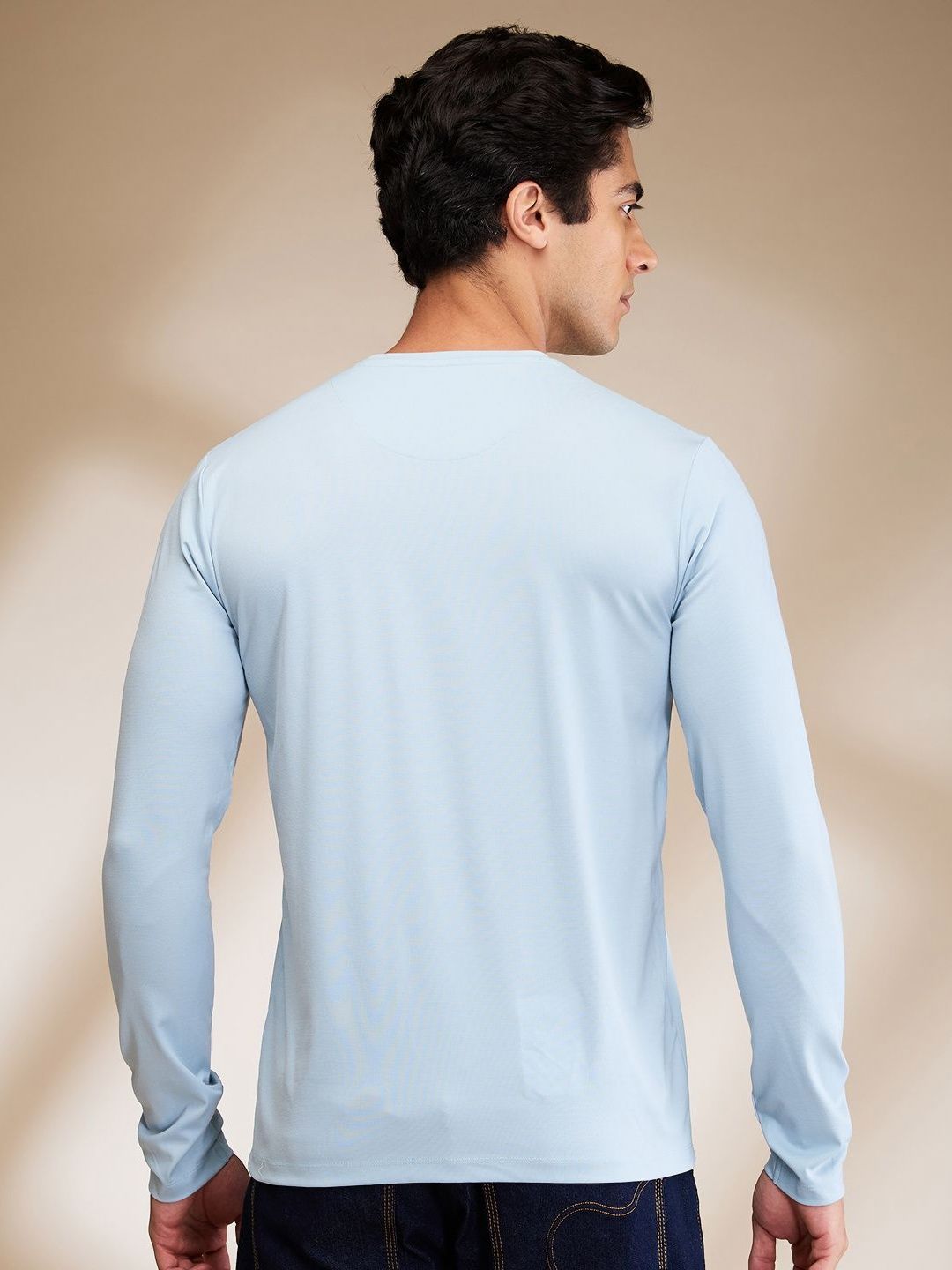 Being Human Men Solid Round Neck Cotton Slim Fit T-shirt