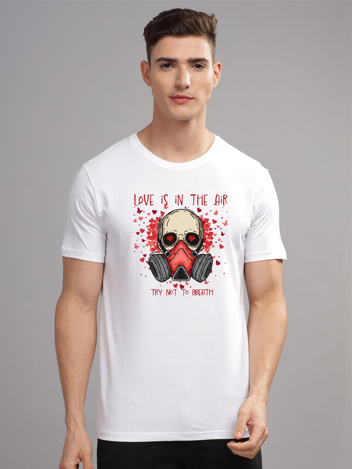 ADRO Lelaki Grafik Bercetak T-shirt Kapas Leher Bulat