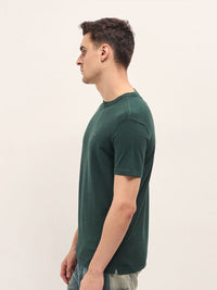 T-Shirt Kapas Leher Polej Lelaki Pepejal Lelaki Bear House