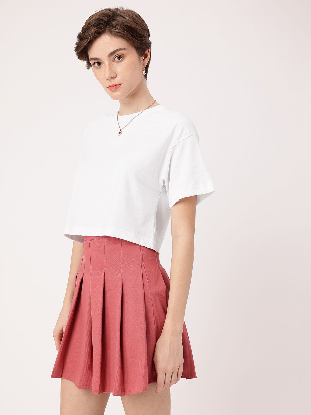 DressBerry Delightful Serendipitous Paws Printed Boxy T-shirt