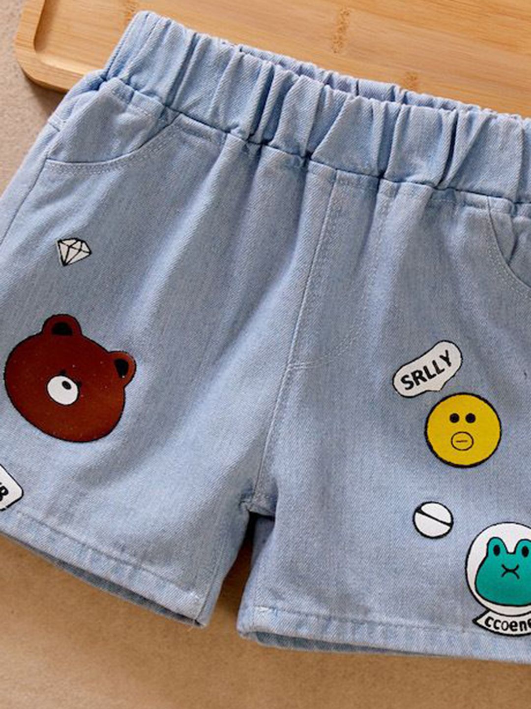 YK Boy Mid-Rise Regular Fit Elasticated Denim Shorts
