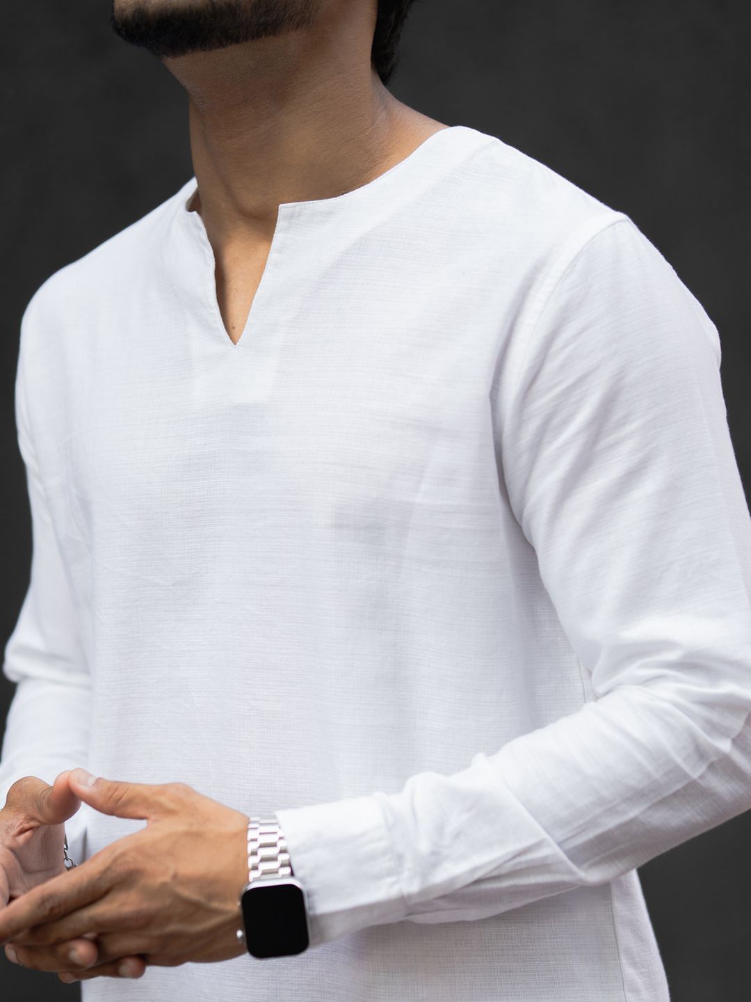 Powerlook Collarless Casual Shirt