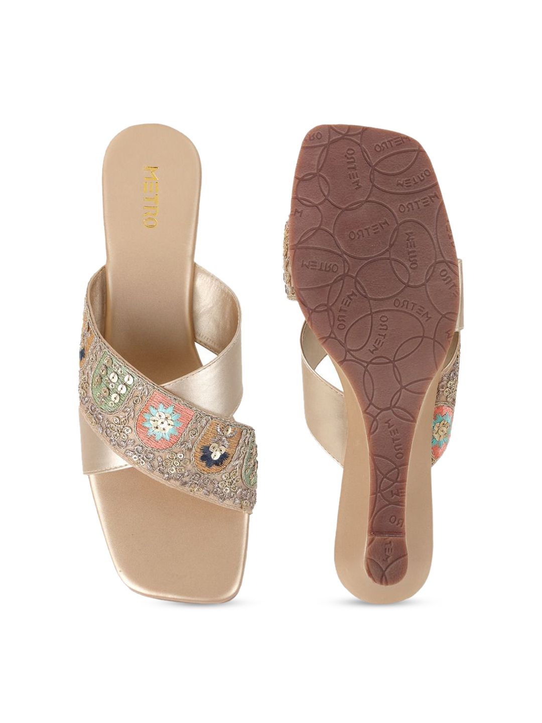 Metro Textured Block Mules